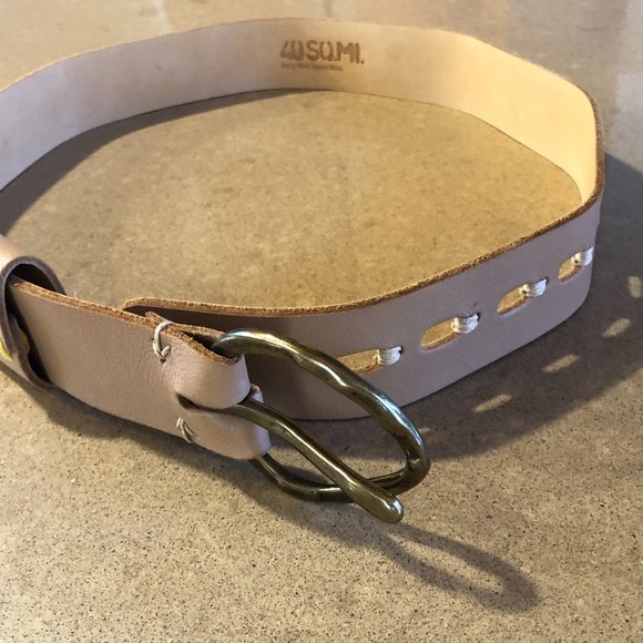 49 SQ Miles - RISSETTO - SALT OF THE EARTH Belt - M - Natural - Italian Leather main image 15